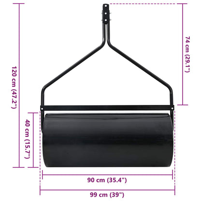 vidaXL Garden Lawn Roller 120 x 99 cm 110 L Iron