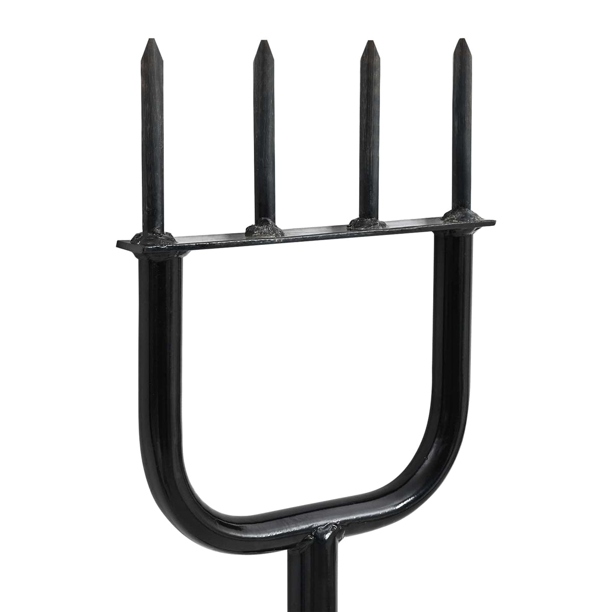 vidaXL Lawn Aerator Tool Black 95 x 27 cm Plastic