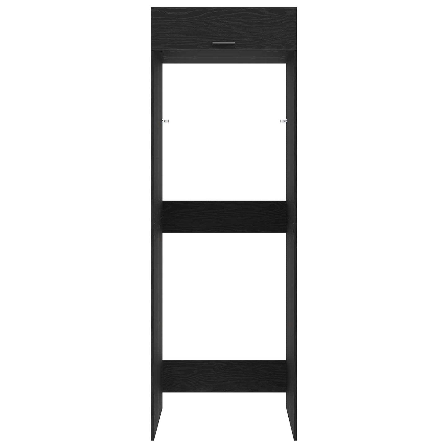 vidaXL Wash Machine Cabinet with Storage Black Oak 67.5 x 68 x 200 cm