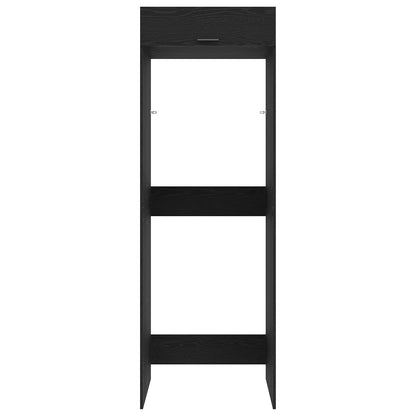 vidaXL Wash Machine Cabinet with Storage Black Oak 67.5 x 68 x 200 cm