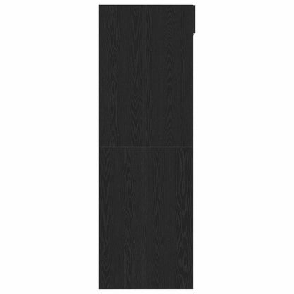 vidaXL Wash Machine Cabinet with Storage Black Oak 67.5 x 68 x 200 cm