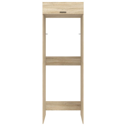 vidaXL Wash Machine Cabinet with Storage Sonoma Oak 67.5 x 68 x 200 cm