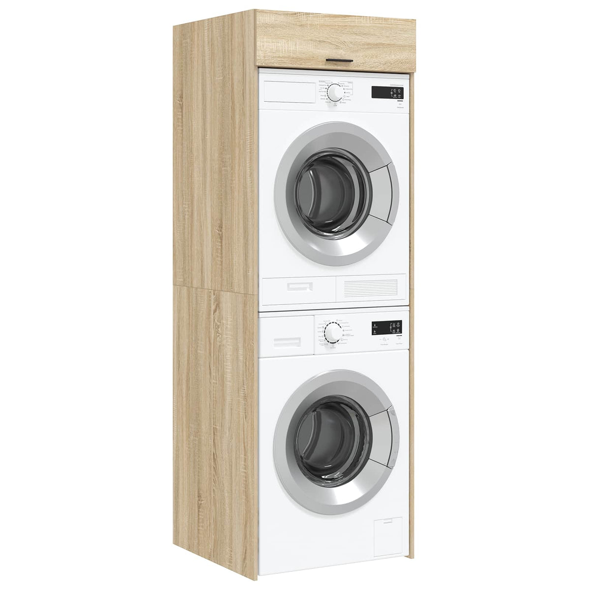vidaXL Wash Machine Cabinet with Storage Sonoma Oak 67.5 x 68 x 200 cm