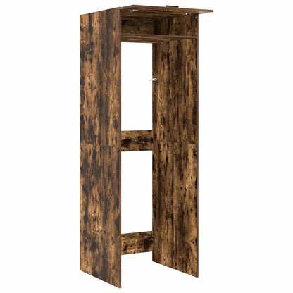 vidaXL Wash Machine Cabinet with Storage Smoked Oak 67.5 x 68 x 200 cm