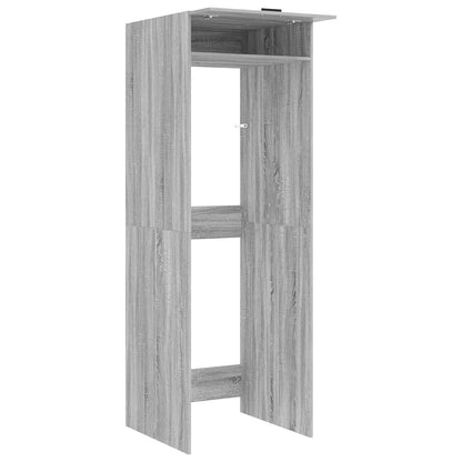 vidaXL Wash Machine Cabinet with Door Grey Sonoma 67.5 x 68 x 200 cm