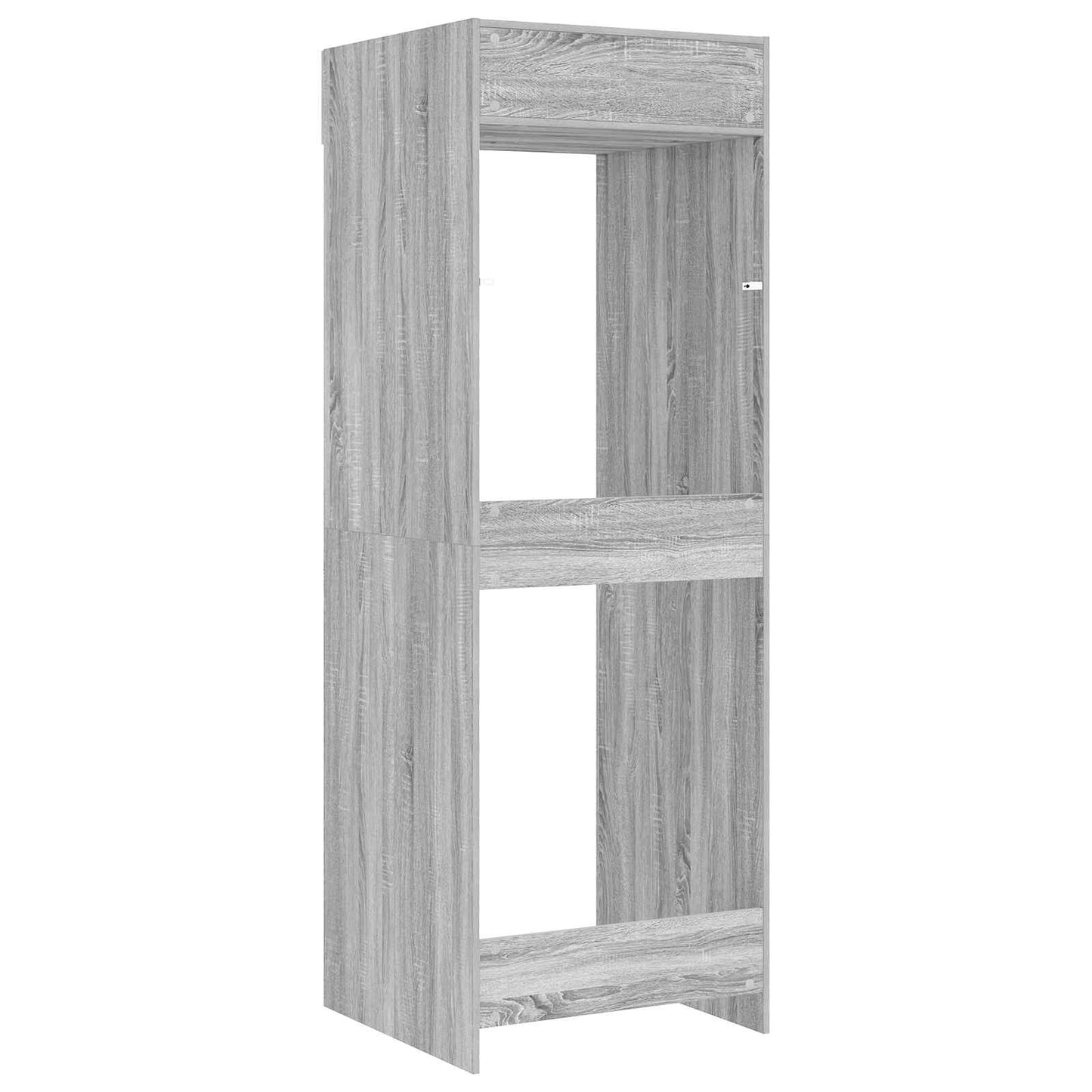 vidaXL Wash Machine Cabinet with Door Grey Sonoma 67.5 x 68 x 200 cm