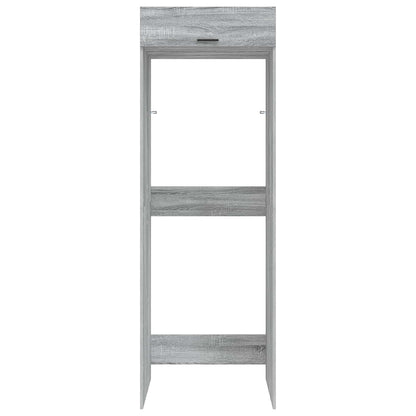 vidaXL Wash Machine Cabinet with Door Grey Sonoma 67.5 x 68 x 200 cm