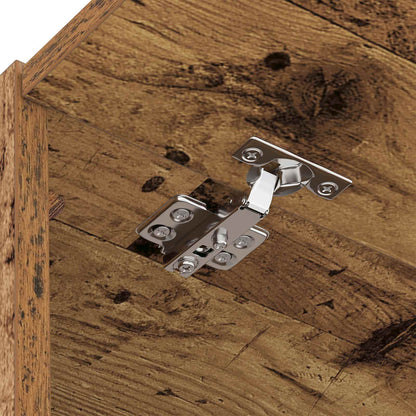 vidaXL Wash Machine Cabinet with Storage Old Wood 67.5 x 68 x 200 cm