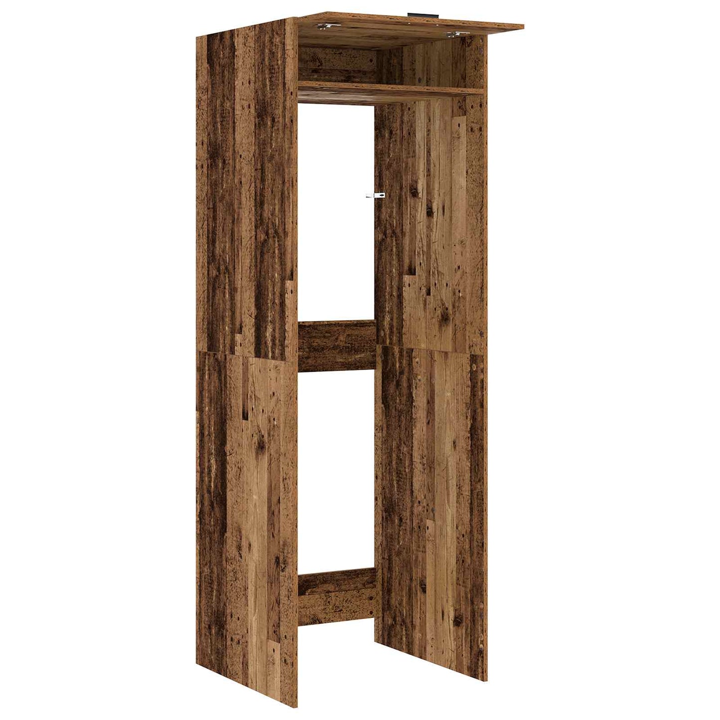 vidaXL Wash Machine Cabinet with Storage Old Wood 67.5 x 68 x 200 cm
