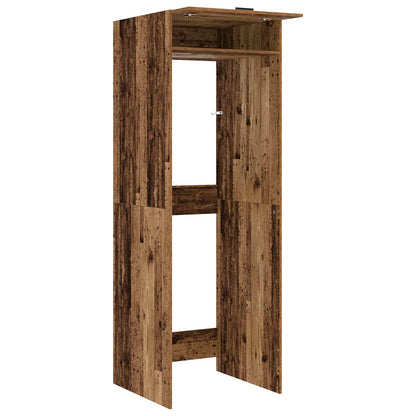 vidaXL Wash Machine Cabinet with Storage Old Wood 67.5 x 68 x 200 cm