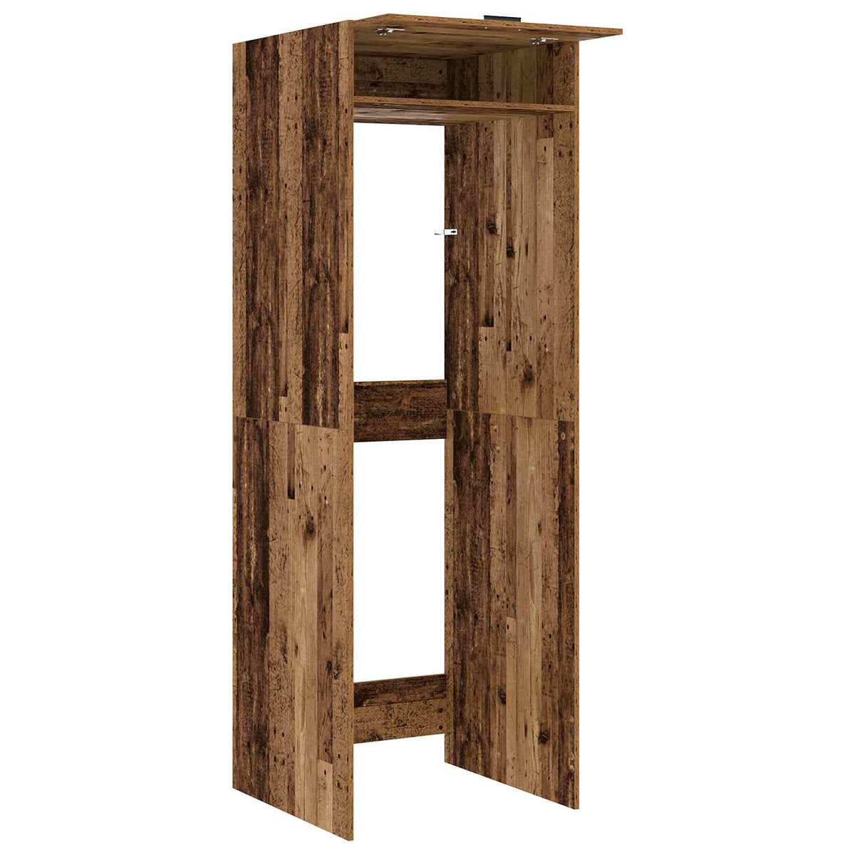 vidaXL Wash Machine Cabinet with Storage Old Wood 67.5 x 68 x 200 cm