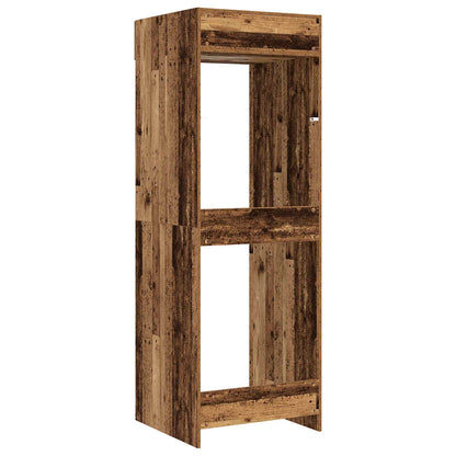 vidaXL Wash Machine Cabinet with Storage Old Wood 67.5 x 68 x 200 cm