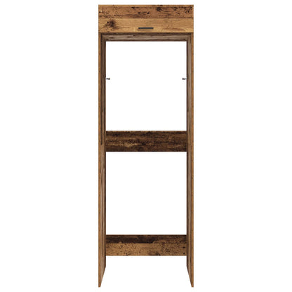 vidaXL Wash Machine Cabinet with Storage Old Wood 67.5 x 68 x 200 cm