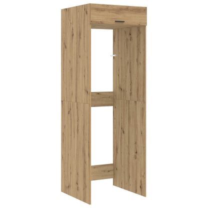 vidaXL Wash Machine Cabinet with Door Artisan Oak 67.5 x 68 x 200 cm