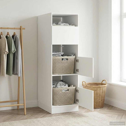 vidaXL Laundry Cabinet White 50 x 68 x 162 cm Engineered wood