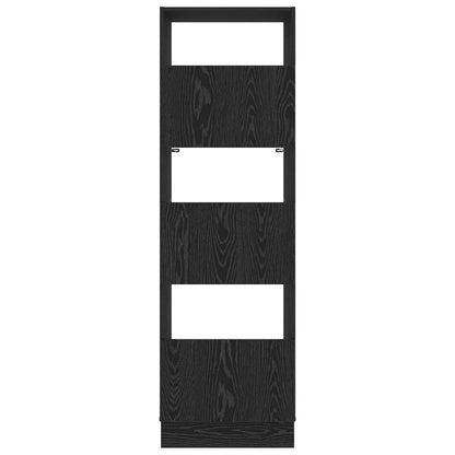 vidaXL Laundry Cabinet Black Oak 50 x 68 x 162 cm Engineered wood