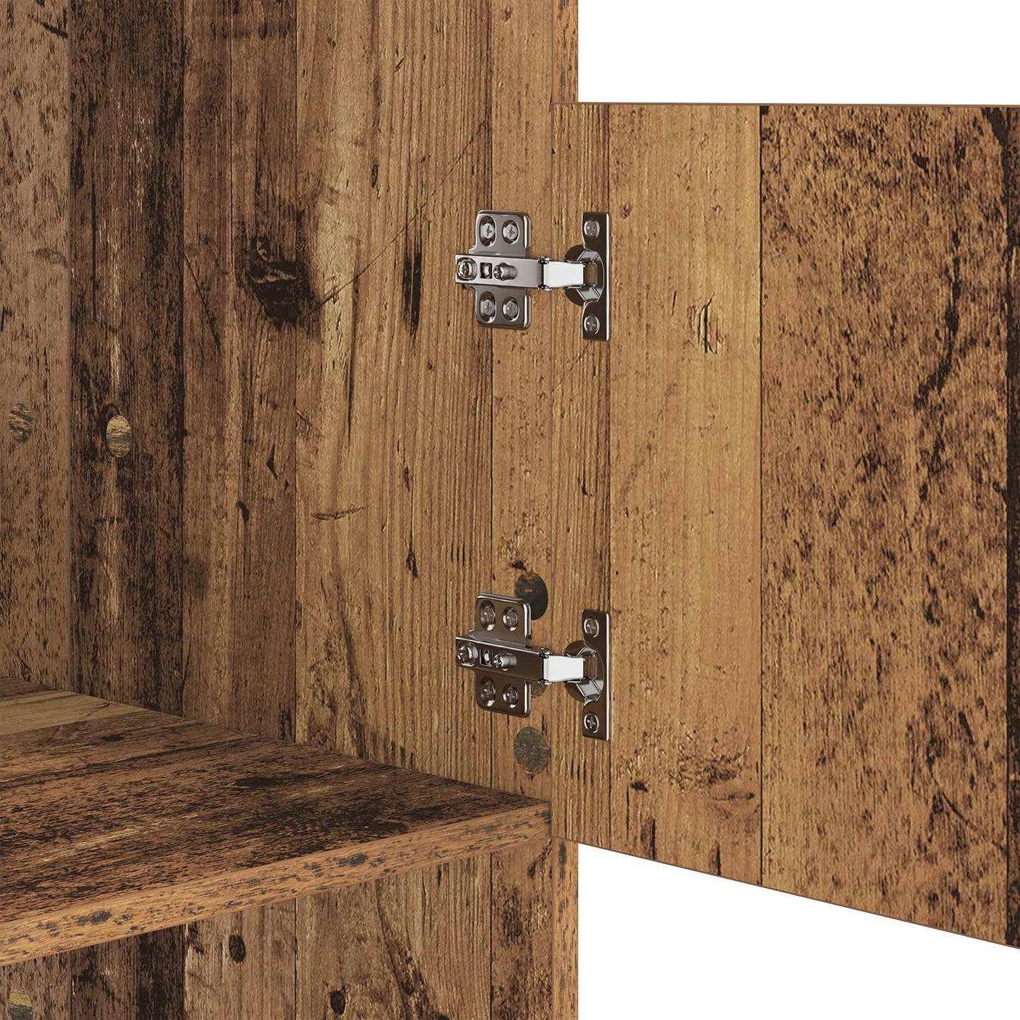 vidaXL Laundry Cabinet with Storage with Door Old Wood Engineered wood