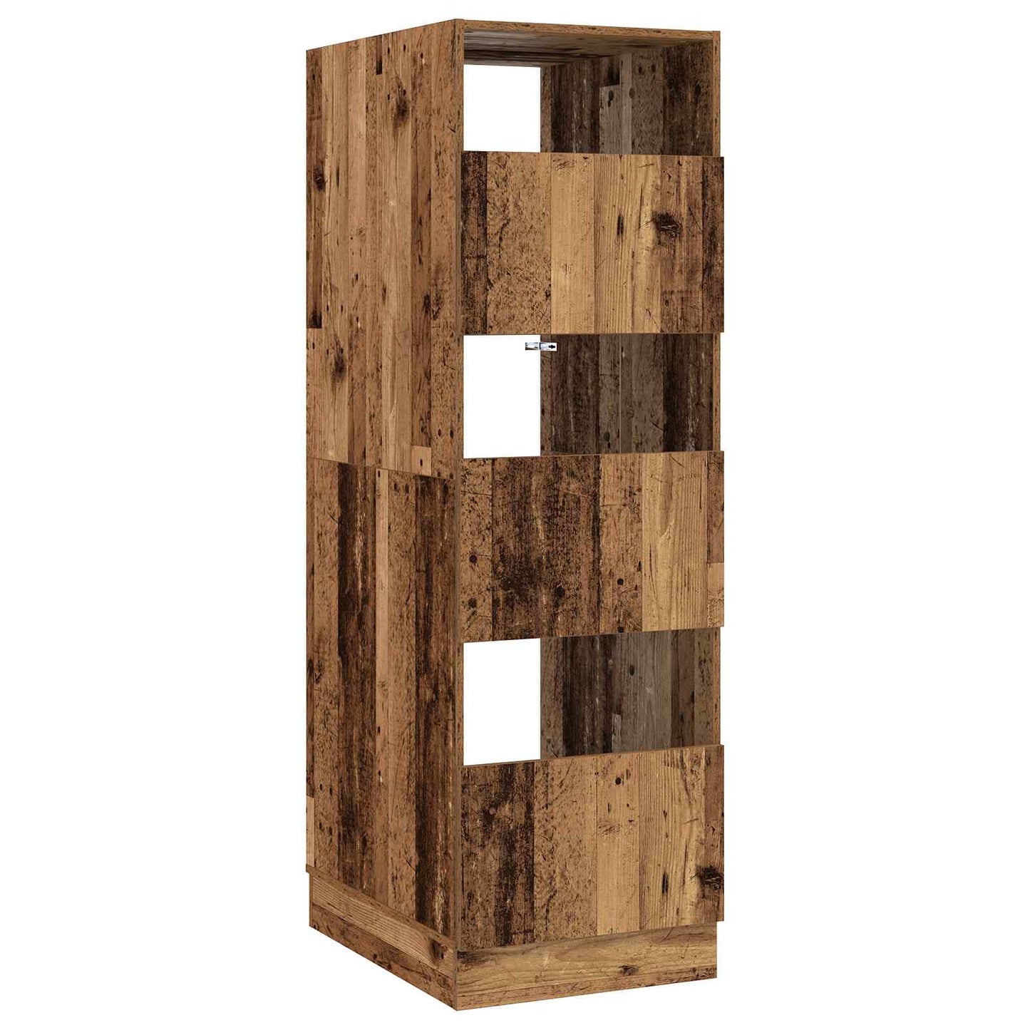 vidaXL Laundry Cabinet with Storage with Door Old Wood Engineered wood