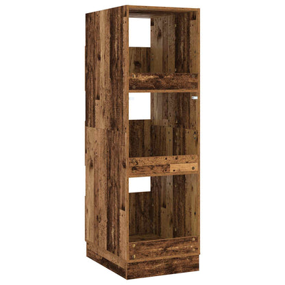 vidaXL Laundry Cabinet with Storage with Door Old Wood Engineered wood