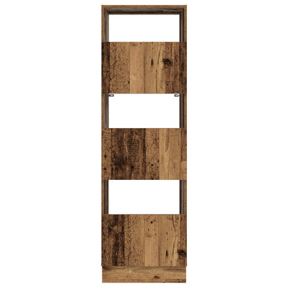 vidaXL Laundry Cabinet with Storage with Door Old Wood Engineered wood