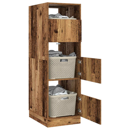 vidaXL Laundry Cabinet Old Wood 50 x 68 x 162 cm Engineered wood