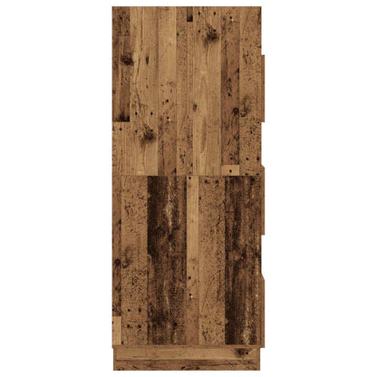 vidaXL Laundry Cabinet with Storage with Door Old Wood Engineered wood