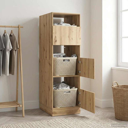 vidaXL Laundry Cabinet Artisan Oak 50 x 68 x 162 cm Engineered wood