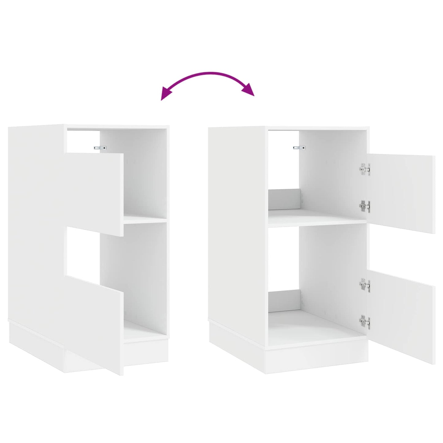 vidaXL Laundry Cabinet White 50 x 68 x 102 cm Engineered wood