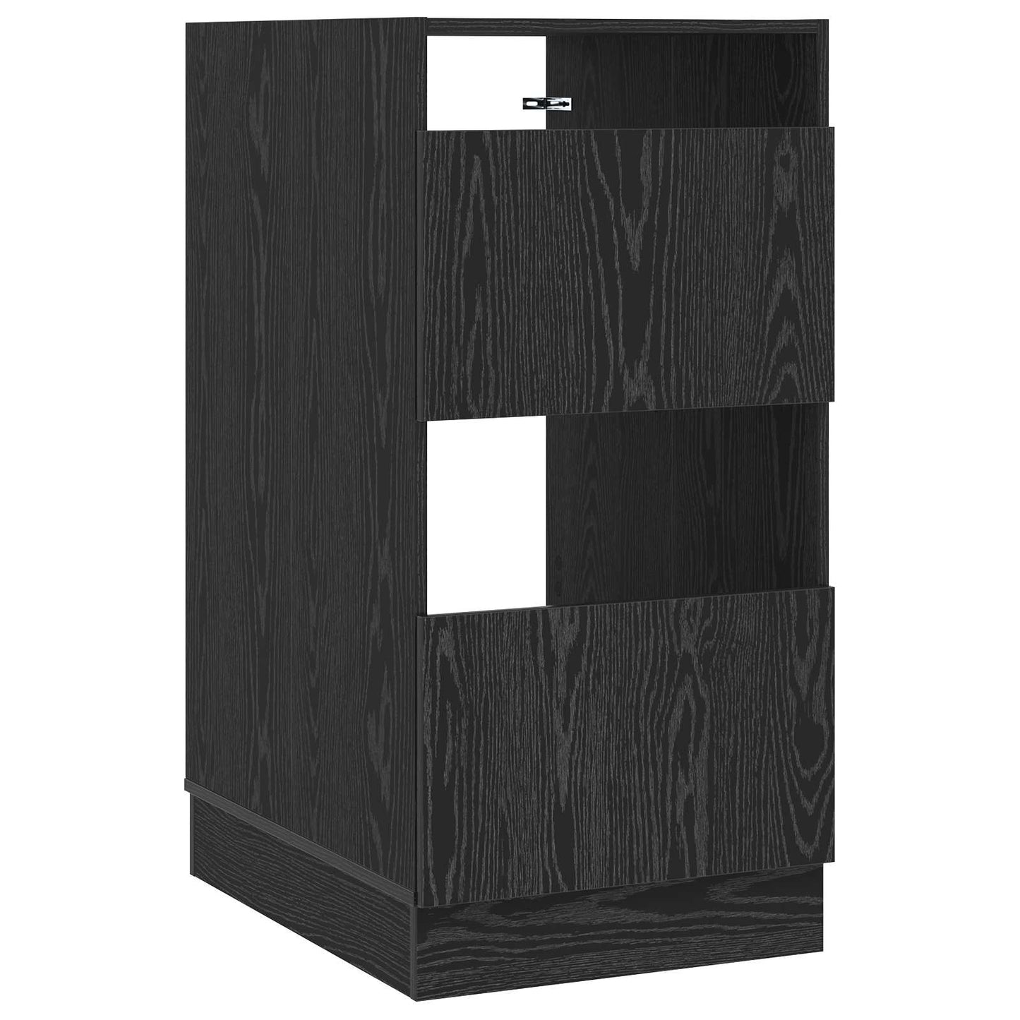 vidaXL Laundry Cabinet Black Oak 50 x 68 x 102 cm Engineered wood