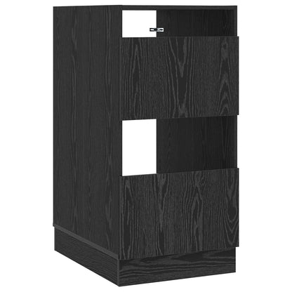 vidaXL Laundry Cabinet Black Oak 50 x 68 x 102 cm Engineered wood