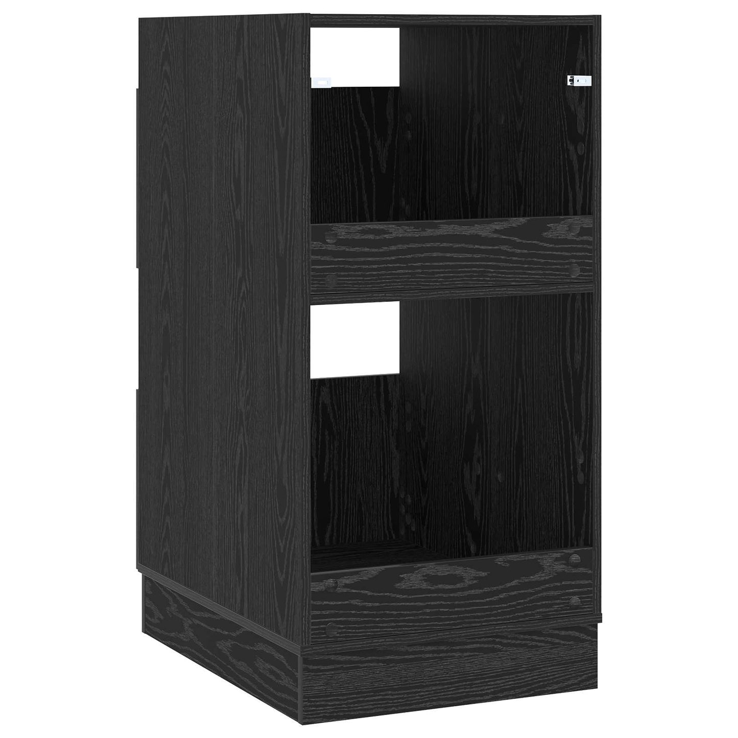 vidaXL Laundry Cabinet Black Oak 50 x 68 x 102 cm Engineered wood