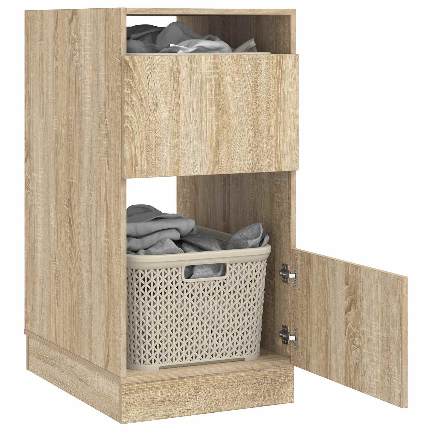 vidaXL Laundry Cabinet Sonoma 50 x 68 x 102 cm Engineered wood