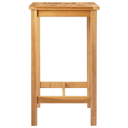 vidaXL Bar Table Natural 60 x 60 x 105 cm Solid-Teak