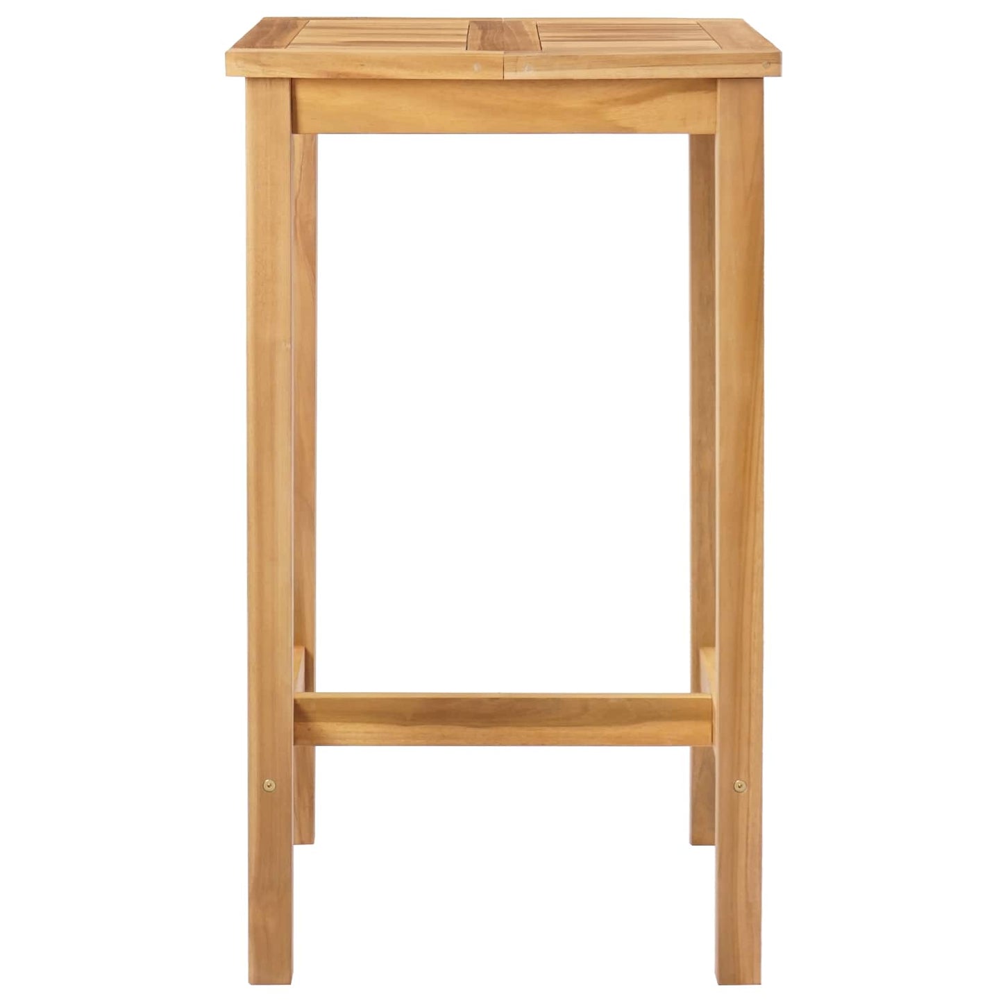 vidaXL Bar Table Natural 60 x 60 x 105 cm Solid-Teak