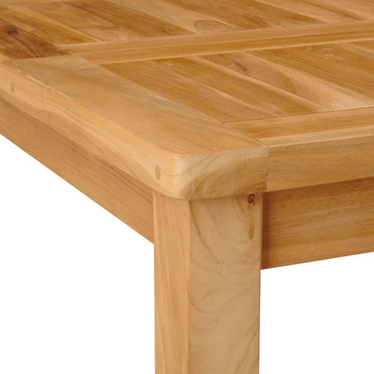 vidaXL Bar Table Natural 110 x 60 x 105 cm Solid-Teak