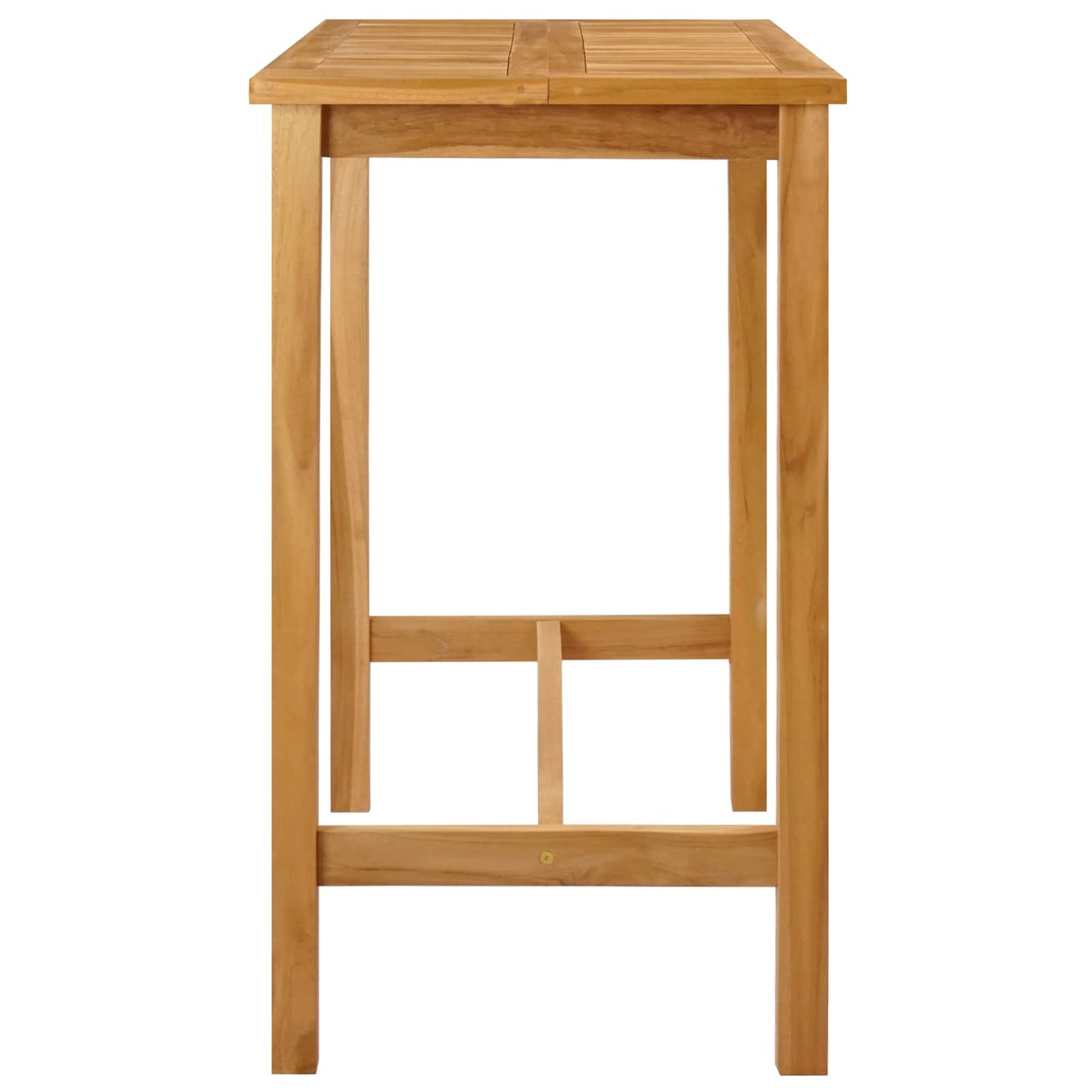 vidaXL Bar Table Natural 110 x 60 x 105 cm Solid-Teak