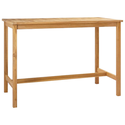 vidaXL Bar Table Natural 150 x 75 x 105 cm Solid Teak Wood