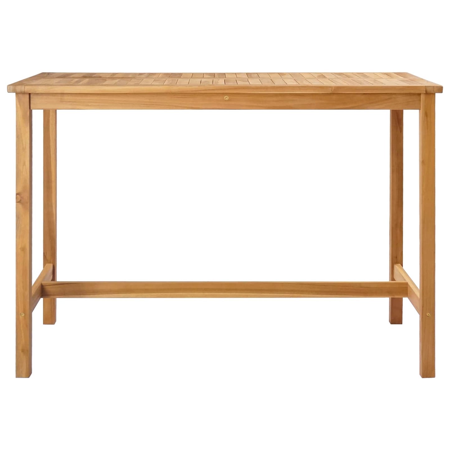 vidaXL Bar Table Natural 150 x 75 x 105 cm Solid Teak Wood