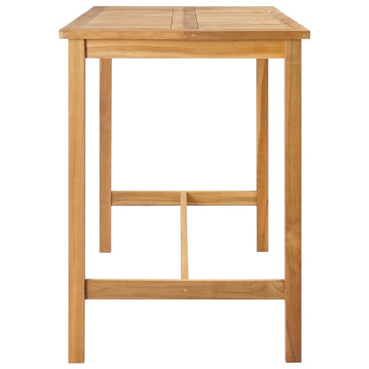 vidaXL Bar Table Natural 150 x 75 x 105 cm Solid Teak Wood