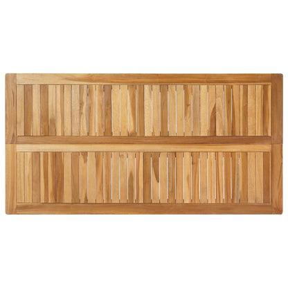 vidaXL Bar Table Natural 150 x 75 x 105 cm Solid Teak Wood