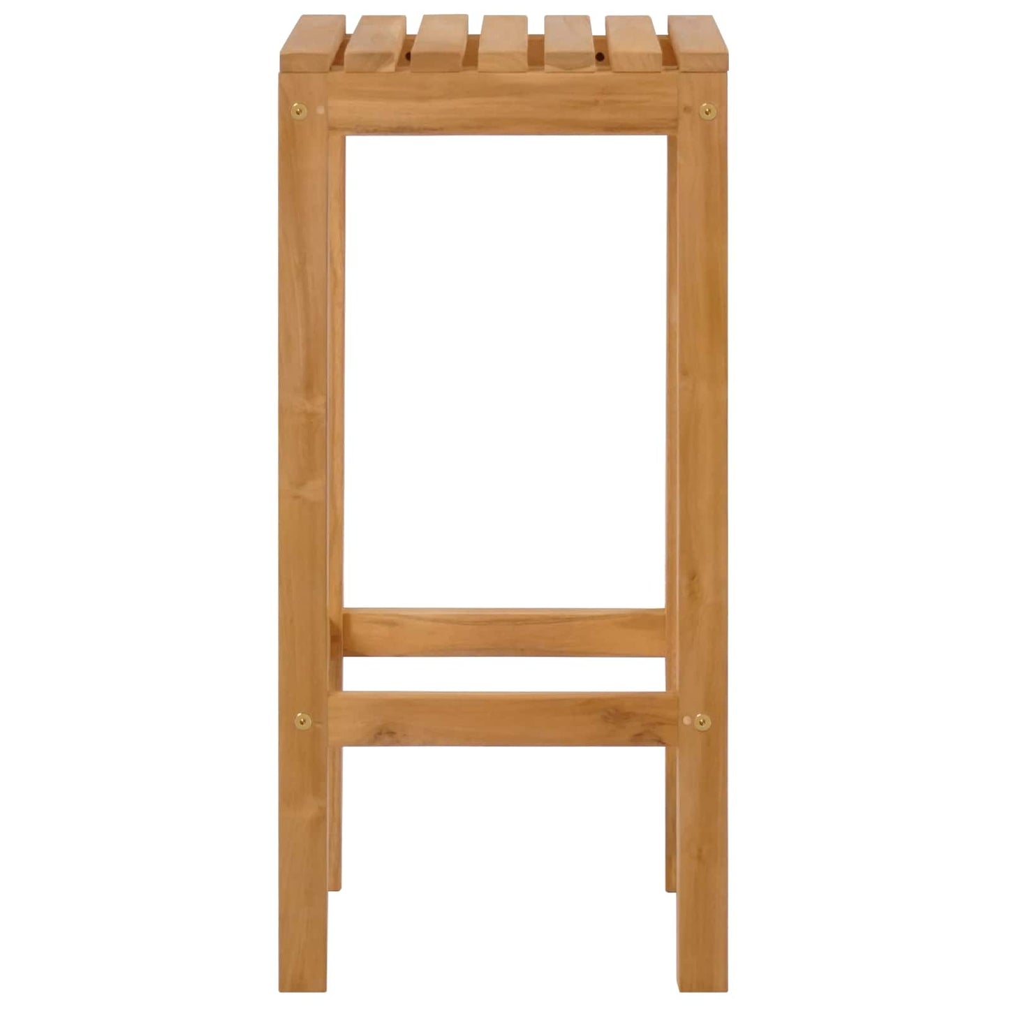 vidaXL Bar Stool 4 pcs Natural Solid Teak Wood