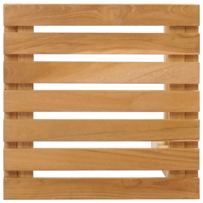 vidaXL Bar Stool 4 pcs Natural Solid Teak Wood