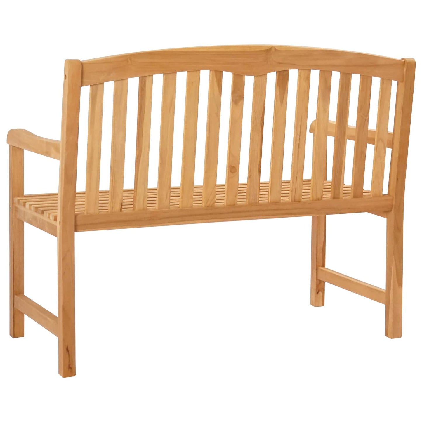 vidaXL Handcarved Rose Bench 114 x 60.5 x 95 cm Solid Teak Wood
