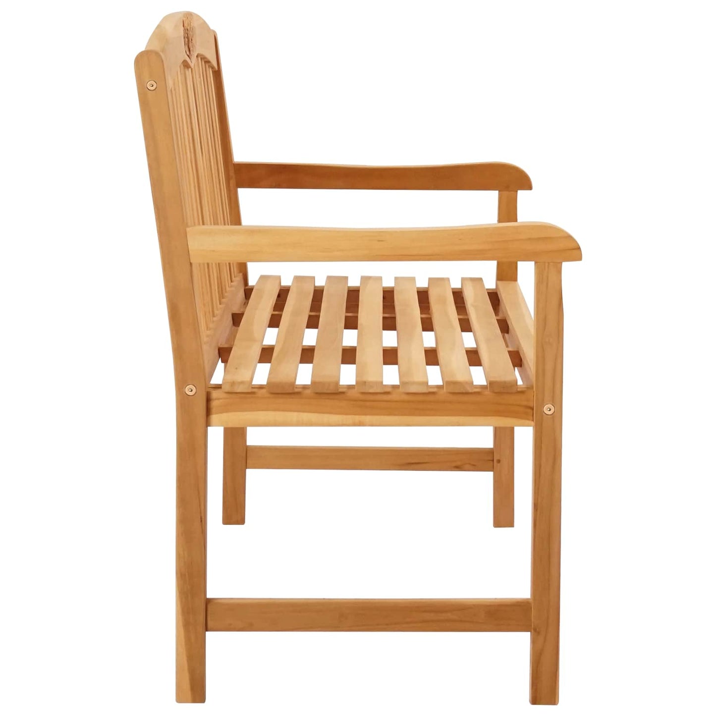 vidaXL Handcarved Rose Bench 114 x 60.5 x 95 cm Solid Teak Wood