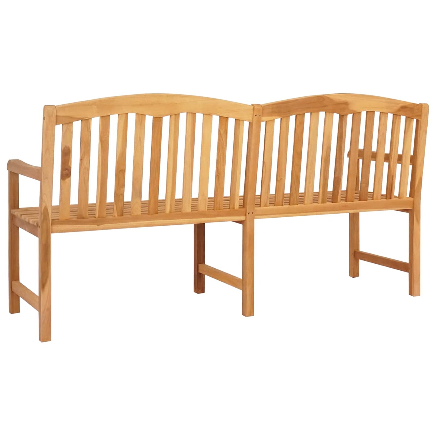vidaXL Handcarved Rose Bench 150 x 60 x 90 cm Solid Teak Wood Natural