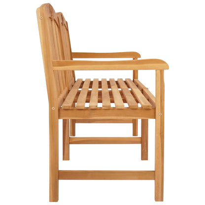vidaXL Handcarved Rose Bench 150 x 60 x 90 cm Solid Teak Wood Natural