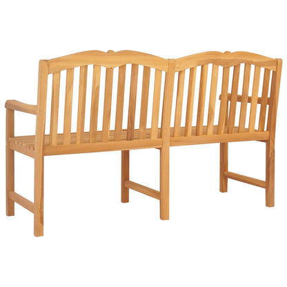 vidaXL Handcarved Rose Bench 150 x 60.5 x 95 cm Solid Teak Wood