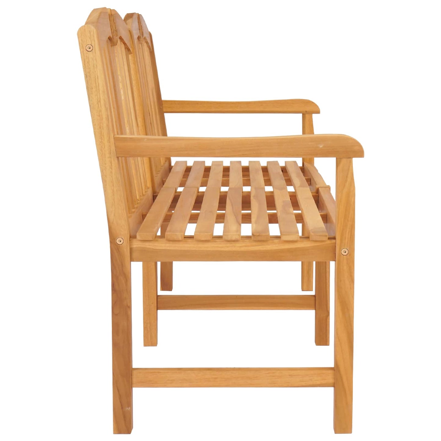 vidaXL Handcarved Rose Bench 150 x 60.5 x 95 cm Solid Teak Wood