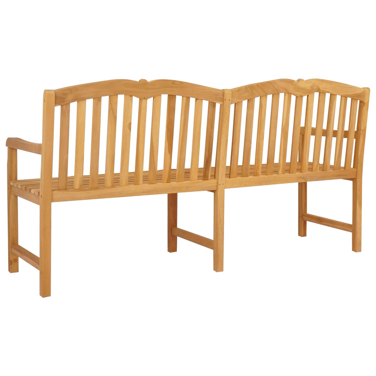 vidaXL Handcarved Rose Bench Natural 180.5 x 60 x 96 cm