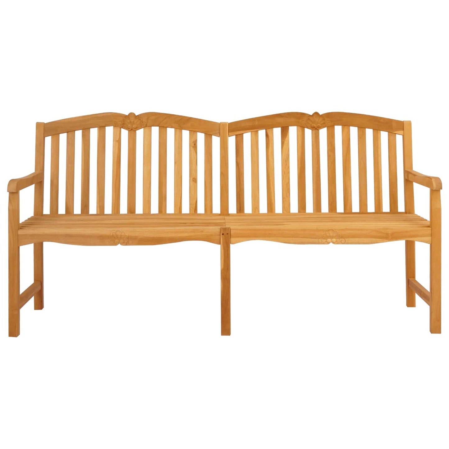 vidaXL Handcarved Rose Bench Natural 180.5 x 60 x 96 cm